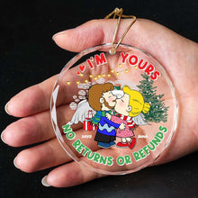 Load image into Gallery viewer, Personalized Couple Crystal Ornament - 'I'm Yours' Love Christmas Ornament Ornament PopCulturePrints