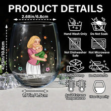 Load image into Gallery viewer, You're Doing A Great Job Mommy - Personalized Stemless Wine Glass for New Moms Wine Glass PopCulturePrints