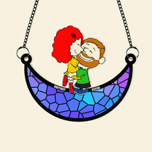 Load image into Gallery viewer, Personalized Suncatcher Ornament for Couples | Unique Valentine's Day Gifts Ornament PopCulturePrints