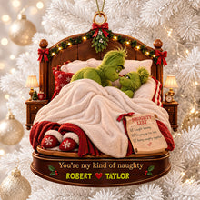 Load image into Gallery viewer, You’re My Kind of Naughty - Personalized Furry Couples Acrylic Ornament Ornament PopCulturePrints