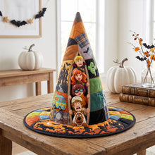 Load image into Gallery viewer, Horrified Peeking Out Quilted Witch Hat - Personalized Gifts 05qhtn140826 Quilted Witch Hat PopCulturePrints