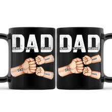 Load image into Gallery viewer, Dad - The Man, The Myth, The Legend | Personalized Black Mug for Father’s Day Mug PopCulturePrints