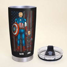 Load image into Gallery viewer, Personalized Father's Day Hero Tumbler Tumbler Cup PopCulturePrints