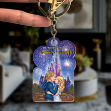Load image into Gallery viewer, Personalized Happily Ever After Keychain for Couples Keychains PopCulturePrints