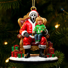 Load image into Gallery viewer, Horror Santa Custom Photo Ornament - Unique Personalized Christmas Gift for Friends, Family & Collectors Ornament PopCulturePrints