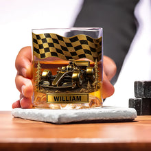 Load image into Gallery viewer, Race Car Whiskey Glass - Personalized Gift for Racing Fans Whiskey Glass PopCulturePrints