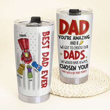 Load image into Gallery viewer, Best Dad Ever Personalized Family Tumbler Tumbler Cup PopCulturePrints