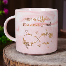 Load image into Gallery viewer, The Love Between Mother & Daughter Is Forever - Personalized Marble Mug for Mom & Grandma Marble Mug PopCulturePrints