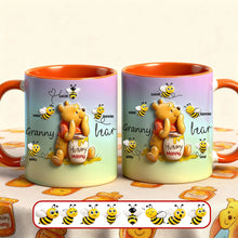 Load image into Gallery viewer, "Sweet Moments with Mom - Personalized Love Mother Accent Mug" - Custom Gifts for Mom, Grandma, and More Coffee Mug PopCulturePrints