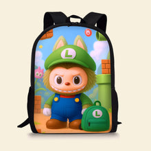 Load image into Gallery viewer, Back To School with Your Favorite Monster - Personalized Kids School Bag Backpack PopCulturePrints