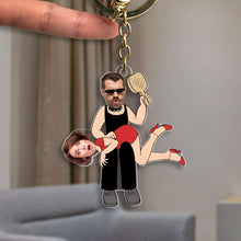 Load image into Gallery viewer, Personalized Funny Couple Keychain - Custom Photo Gifts Keychains PopCulturePrints