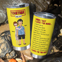 Load image into Gallery viewer, Personalized Valentine's Day Gifts for Couples - Unique Tumbler Designs Tumbler Cup PopCulturePrints