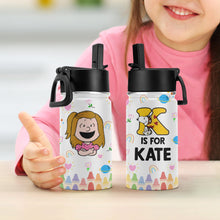 Load image into Gallery viewer, Personalized Back to School Tumbler for Kids - Custom Name Gift Tumbler Cup PopCulturePrints