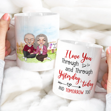Load image into Gallery viewer, Customized 'I Love You Through and Through' Coffee Mug for Couples Coffee Mug PopCulturePrints