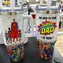 Load image into Gallery viewer, Super Mom Personalized Tumbler with Hero Family Design Tumbler Cup PopCulturePrints