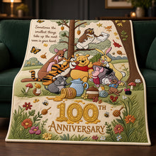 Load image into Gallery viewer, Sometimes the smallest things bring the biggest joy - 100th Anniversary Childhood Cartoon Blanket - Personalized Gift for Everyone