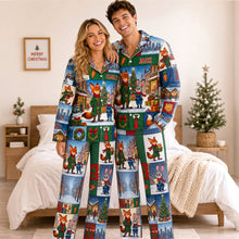 Load image into Gallery viewer, Celebrate Love with Our Personalized Couple Pajama Set - Perfect Christmas Gift for Couples!