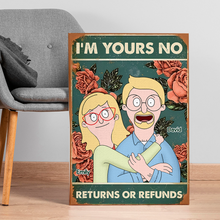 Load image into Gallery viewer, Personalized Retro Couples Canvas Poster | Unique Valentine's Day Gifts for Lovebirds Poster & Canvas PopCulturePrints