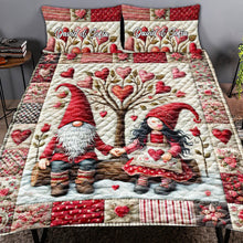 Load image into Gallery viewer, Buy Personalized Romantic Couple Heart Quilt Bedding Set - Perfect Valentine's Day Gifts for Lovers Blanket PopCulturePrints