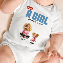 Load image into Gallery viewer, Just A Mom And Her Kids - Personalized T-Shirt for Mother's Day T-shirt PopCulturePrints