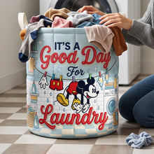 Load image into Gallery viewer, Is It A Good Day For Laundry Quilted Laundry Basket - Personalized Gifts 01natn110726 Laundry Basket PopCulturePrints