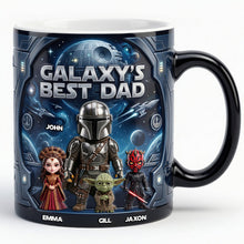 Load image into Gallery viewer, “Galaxy's Best Dad” - Personalized Magic Mug for Dads and Kids Coffee Mug PopCulturePrints