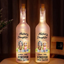 Load image into Gallery viewer, Forever Linked Together - Personalized Bottle Light for Moms and Daughters Bottle Light PopCulturePrints