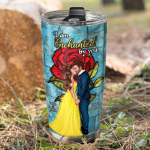 Load image into Gallery viewer, Personalized Enchanted Couple Tumbler - Unique Gift for Couples Tumbler Cup PopCulturePrints