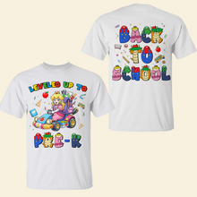 Load image into Gallery viewer, Leveled Up To Pre-K - Personalized Gifts for Kids Shirts PopCulturePrints