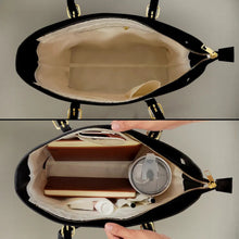 Load image into Gallery viewer, Grandma, the Heart of Our Family - Personalized Leather Tote Bag | Custom Gift for Mom & Grandma Leather Tote Bag PopCulturePrints