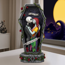 Load image into Gallery viewer, Forever in Spookiness: Customizable Spooky Couple Acrylic Plaque - Perfect Gift for Couples and Halloween Lovers Shaped Plaques PopCulturePrints