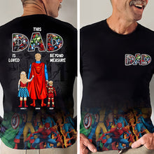 Load image into Gallery viewer, Custom Superhero Dad 3D T-Shirt for Father's Day AOP Products PopCulturePrints