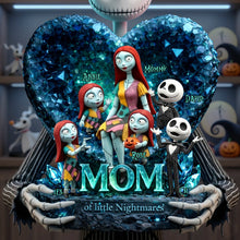 Load image into Gallery viewer, "Mommy of Little Nightmares, for the Scary Fun Mom" - Personalized Horror Mom and Kids Acrylic Plaque - Gift for Mom, Grandma, and Kids Shaped Plaques PopCulturePrints