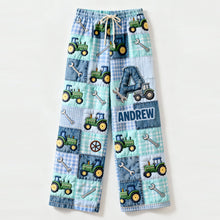 Load image into Gallery viewer, Personalized Tractor Pajama Pants - Perfect Gift for Tractor Lovers! Pajama Pant PopCulturePrints