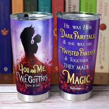 Load image into Gallery viewer, Magic Couple Personalized Tumbler - Unique You & Me Design for Valentine's Day Gifts Tumbler Cup PopCulturePrints