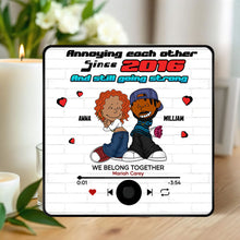 Load image into Gallery viewer, Personalized Music Fridge Magnet for Couples - Custom Gift for Anniversaries Fridge Magnet PopCulturePrints