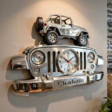 Load image into Gallery viewer, "Time for Adventure!" - Off-road Acrylic Hanging Wall Clock - Personalized Gift for Off-road Lovers Hanging Wall Clock PopCulturePrints
