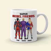 Load image into Gallery viewer, Super Rebel Friends Personalized Coffee Mug Coffee Mug PopCulturePrints