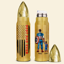 Load image into Gallery viewer, Customizable Bullet Tumbler Gift for Dad - Best Dad Ever Theme Tumbler Cup PopCulturePrints
