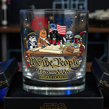 Load image into Gallery viewer, Celebrate Freedom: Personalized Drinking Glass for Patriots