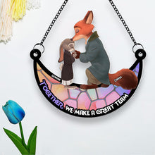 Load image into Gallery viewer, Personalized Together We Make a Great Team Acrylic Hanging Decor Suncatcher PopCulturePrints