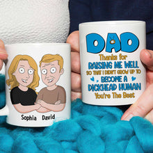 Load image into Gallery viewer, Personalized Cartoon Characters Dad Appreciation Mug Coffee Mug PopCulturePrints