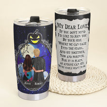 Load image into Gallery viewer, Personalized Halloween Couple Tumbler - Spooky Love Gift & Valentine's Day Gifts Tumbler Cup PopCulturePrints