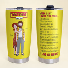 Load image into Gallery viewer, Personalized Valentine's Day Gifts for Couples - Unique Tumbler Designs Tumbler Cup PopCulturePrints