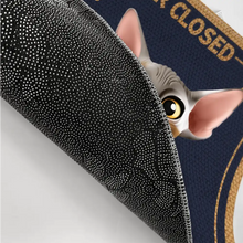 Load image into Gallery viewer, Please Keep Door Closed: Cats Planning Escape - Personalized Doormat for Pet Lovers Doormat PopCulturePrints