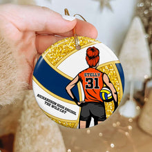 Load image into Gallery viewer, Personalized Volleyball Player Ceramic Ornament Ornament PopCulturePrints
