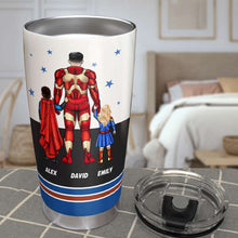 Load image into Gallery viewer, Superdad Personalized Tumbler - Hero Design for Father's Day Tumbler Cup PopCulturePrints