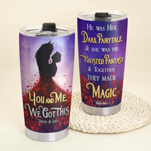 Load image into Gallery viewer, Magic Couple Personalized Tumbler - Unique You & Me Design for Valentine's Day Gifts Tumbler Cup PopCulturePrints