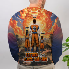 Load image into Gallery viewer, Custom Super Saiyan Dad 3D Shirt - Father's Day Gift AOP Products PopCulturePrints