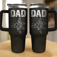 Load image into Gallery viewer, Dad The Man The Myth The Legend - Personalized Engraved 40oz Tumbler for Father and Grandpa Engraved 40oz Tumbler PopCulturePrints